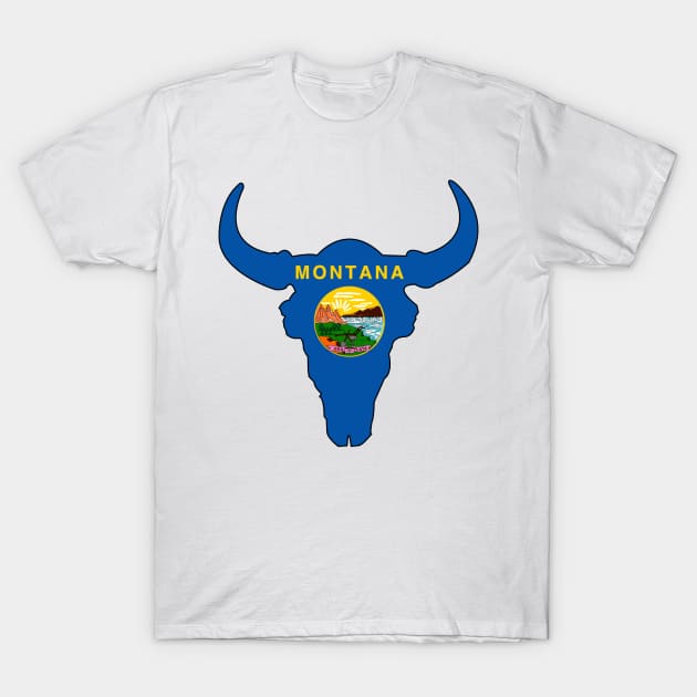 Montana Bison T-Shirt by somekindofguru